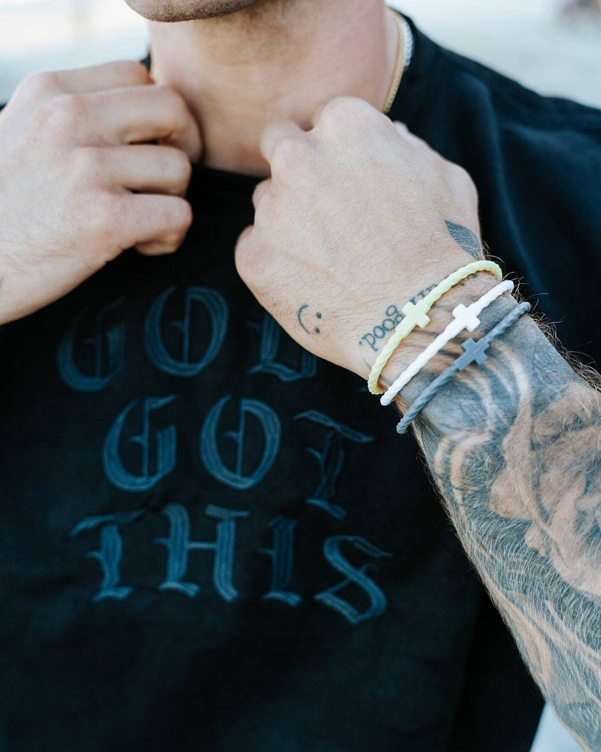 Infinity Cross Bracelets - Coconut