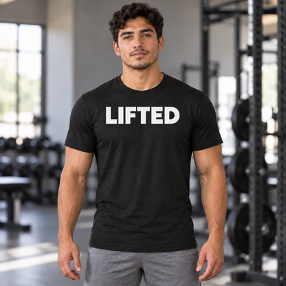 LIFTED Tri-Blend Tee — Black