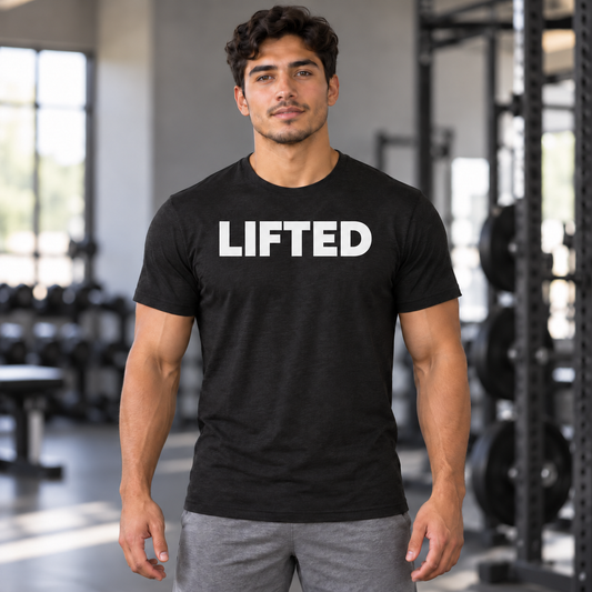 LIFTED Tri-Blend Tee — Black