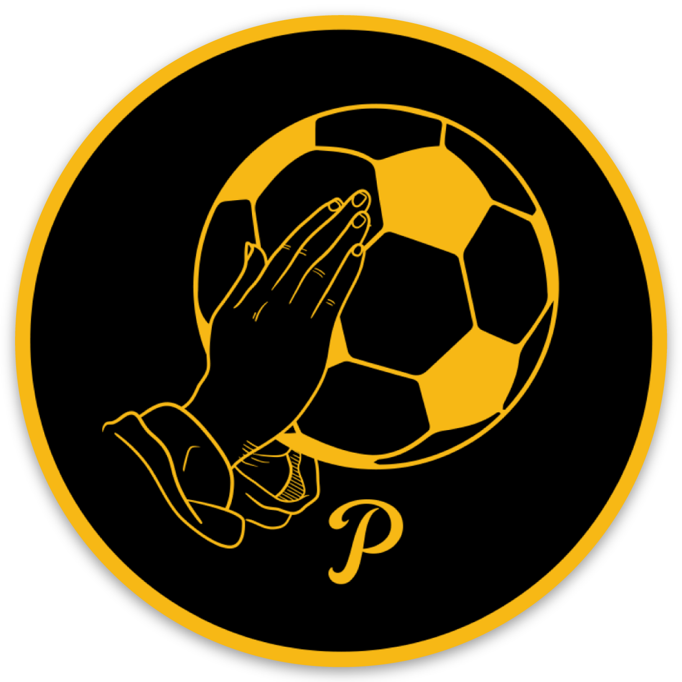 Praying Hands - Soccer Sticker